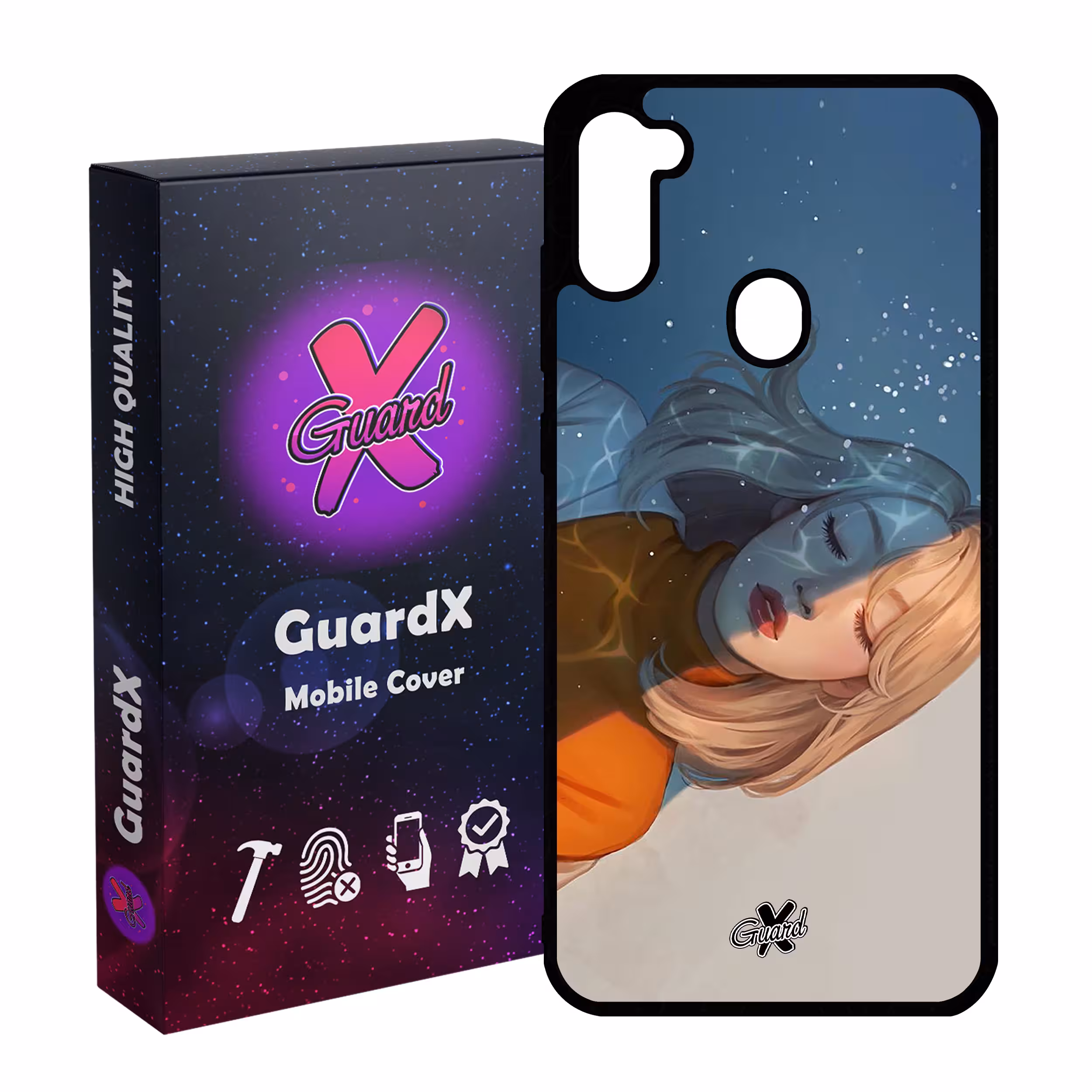 کاور گارد ایکس طرح Girl مدل Glass10013 مناسب برای گوشی موبایل سامسونگ Galaxy A11 / M11
