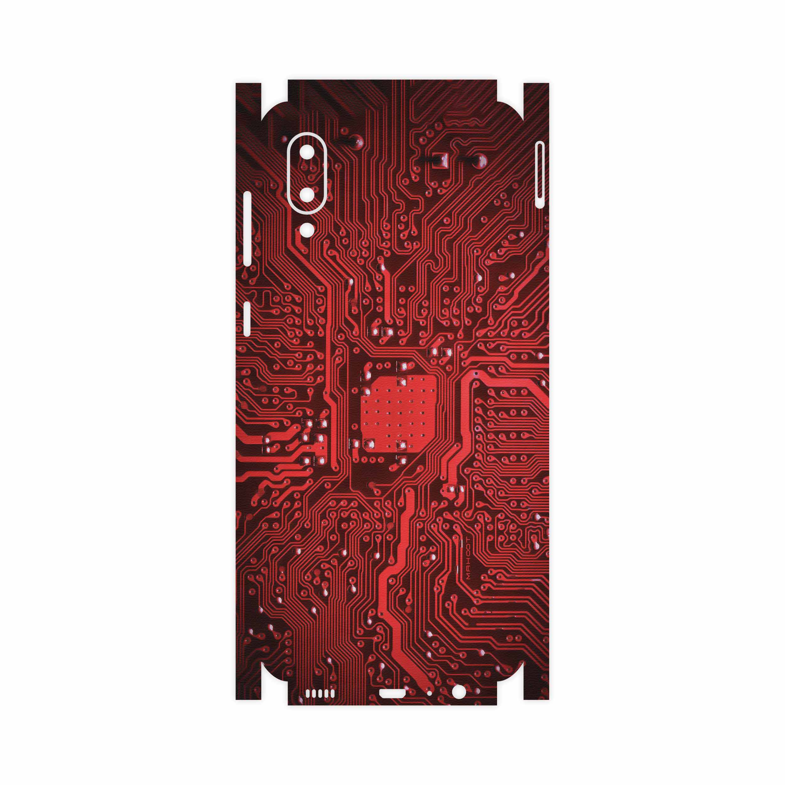برچسب پوششی ماهوت مدل Red-Printed-Circuit-Board-FullSkin مناسب برای گوشی موبایل سامسونگ Galaxy A02