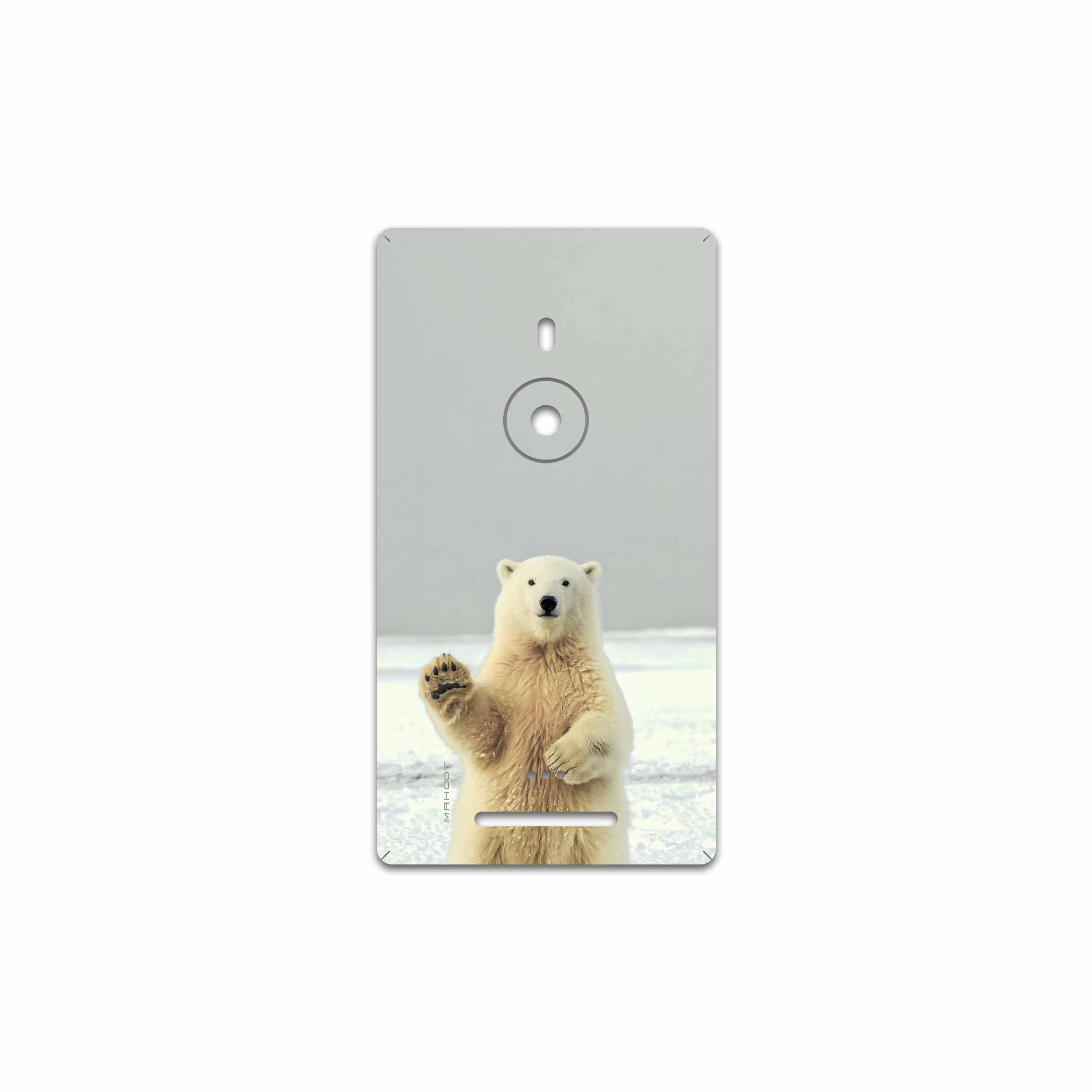 برچسب پوششی ماهوت مدل Polar bear مناسب برای گوشی موبایل نوکیا Lumia 925