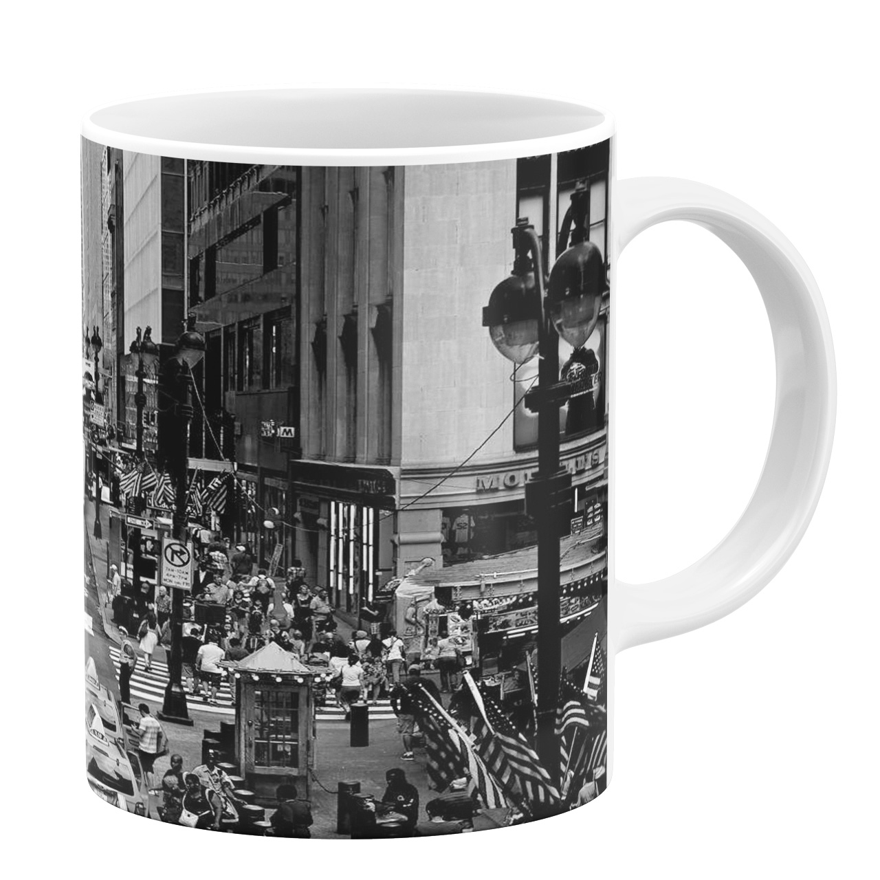 ماگ طرح شهر شلوغ کد 10418