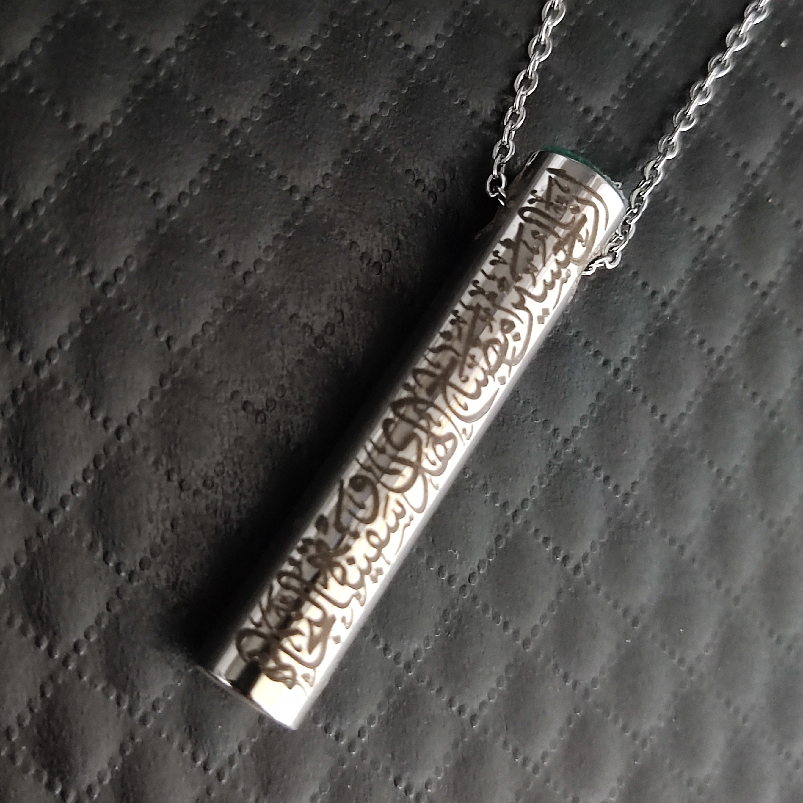 گردنبند لوله حرز،گردنبند جادعایی،لوله حرز استیل 5