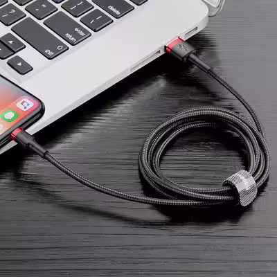 کابل تبدیل USB به لایتنینگ باسئوس مدل CALKLF-C19 Cafule طول 2 متر