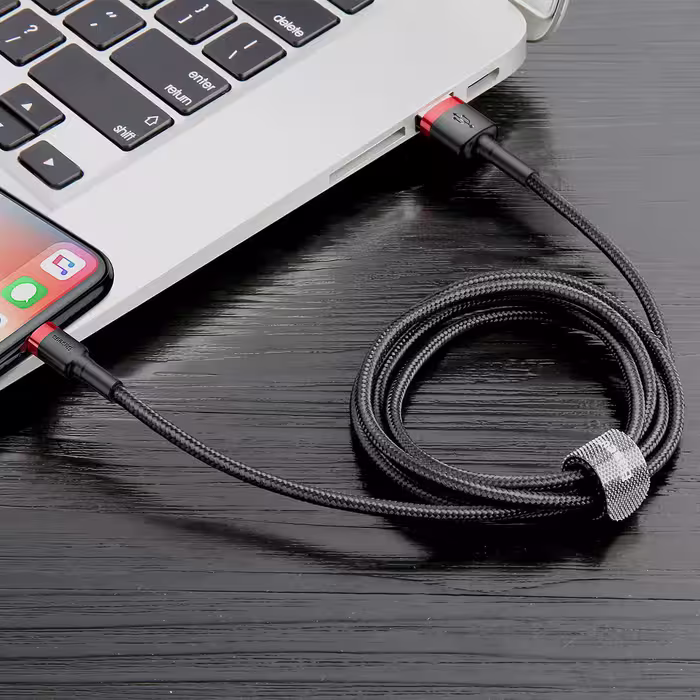 کابل تبدیل USB به لایتنینگ باسئوس مدل CALKLF-C19 Cafule طول 2 متر