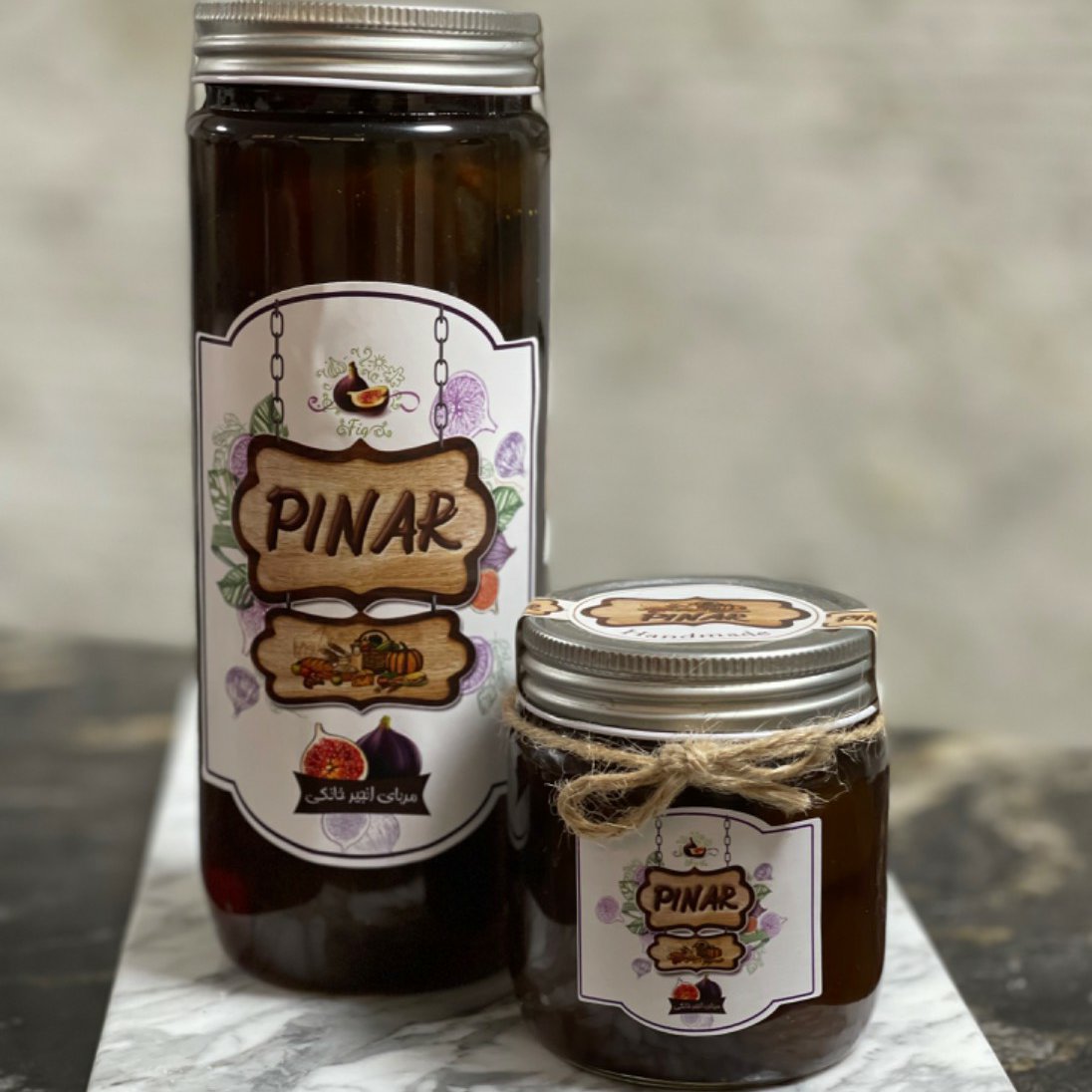 مربای انجیر  خانگی پینار 600 گرمی 
