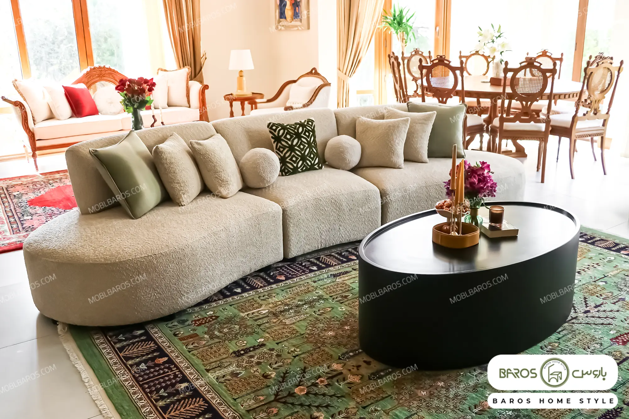 کاناپه سه نفره راحتی سوفیا خونه پرنسا