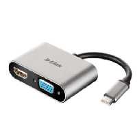 مبدل USB-C به VGA/HDMI مدل DUB-V210 برند D-Link - فروشگاه اینترنتی طیف سنتر