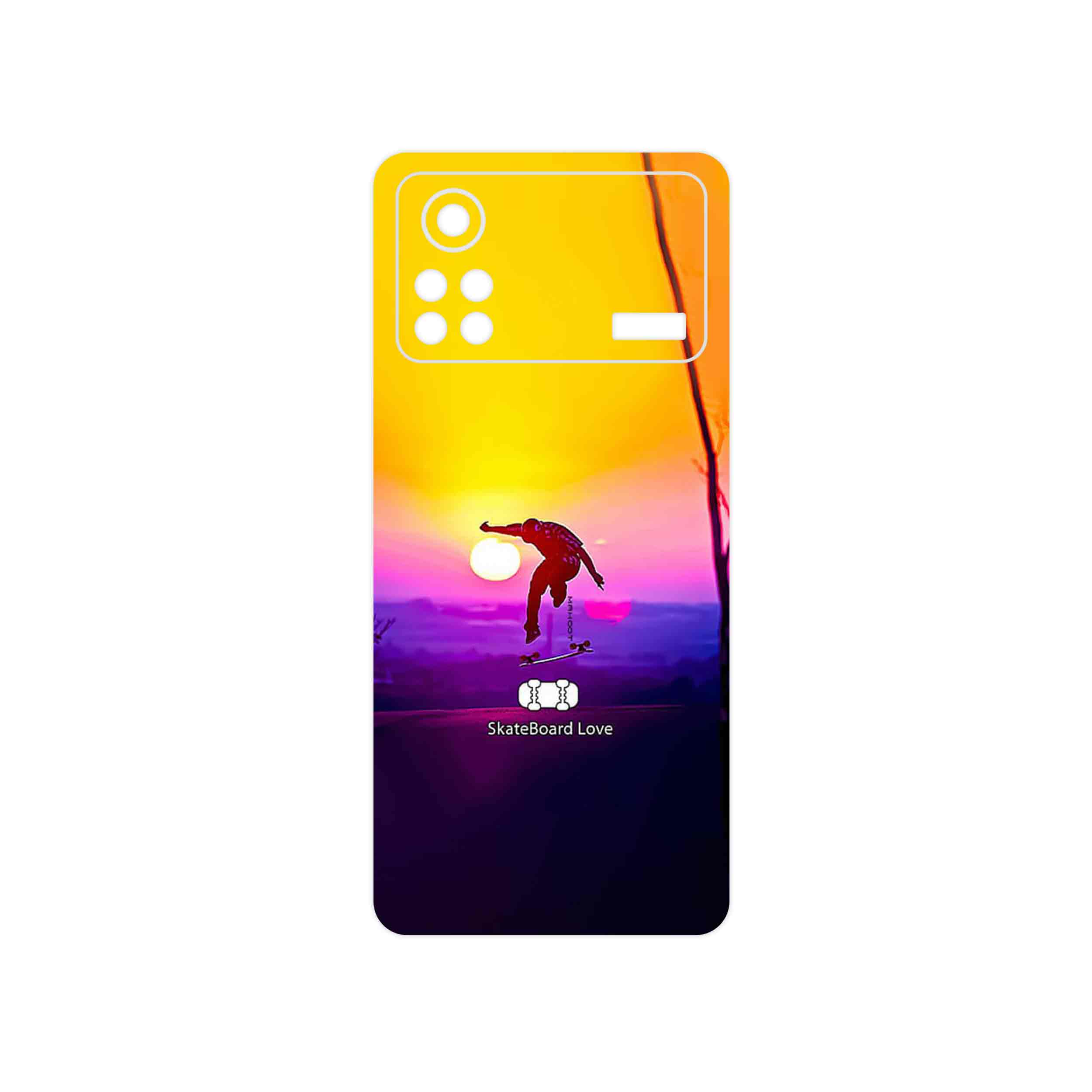 برچسب پوششی ماهوت مدل Skateboard مناسب برای گوشی موبایل شیائومی Poco X4 Pro 5G