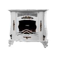 بخاری گازی طرح شومینه ای 28000 ارنست مشهد مدل صدرا رنگ سفید بدون چوب