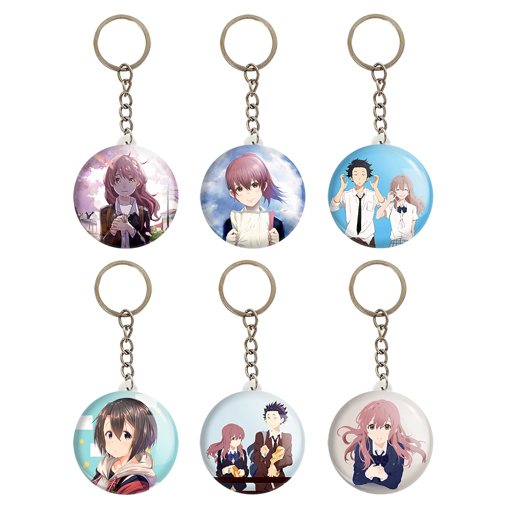 جاکلیدی خندالو مدل انیمه سایلنت ویس کد 817A مجموعه 6 عددی