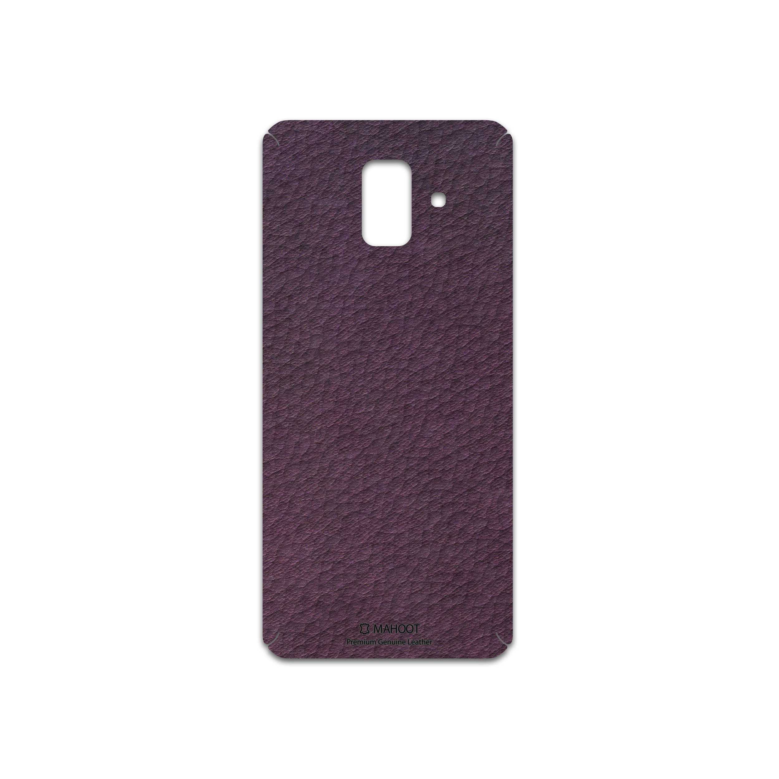 برچسب پوششی ماهوت مدل Purple-Leather مناسب برای گوشی موبایل سامسونگ Galaxy A6 2018