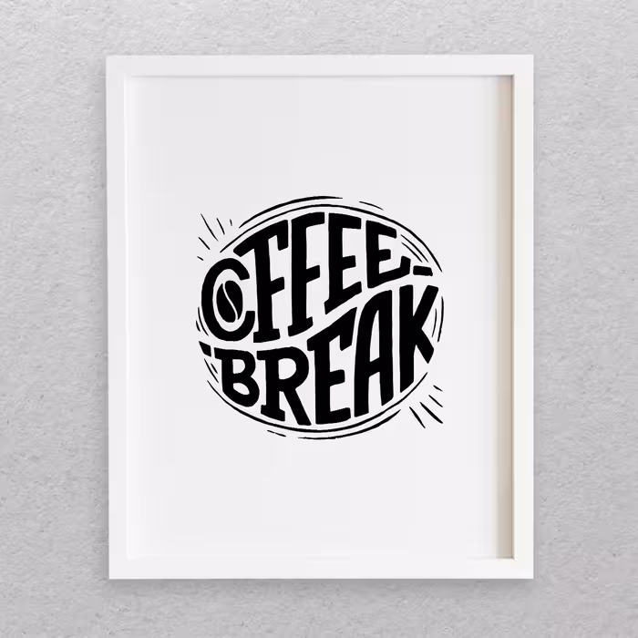 تابلو مدل نوشته انگلیسی طرح COFFEE کد 728
