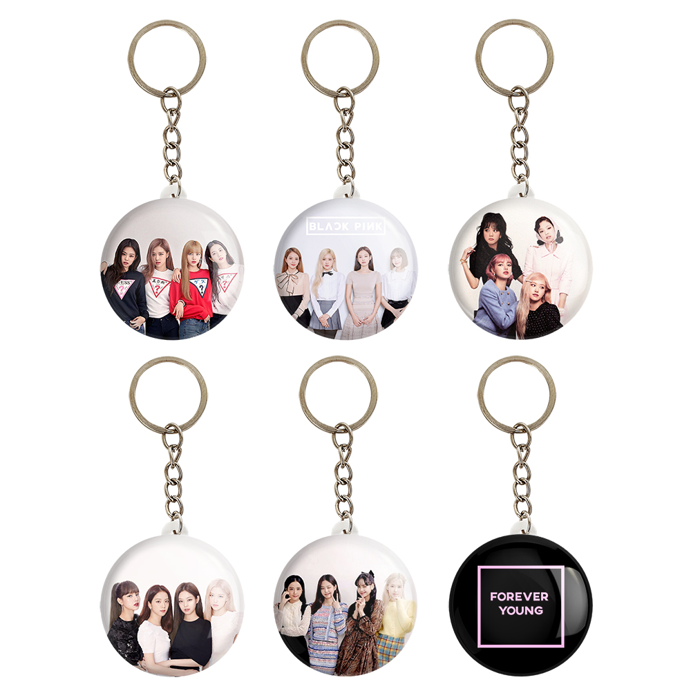 جاکلیدی خندالو مدل گروه بلک پینک کد 714A مجموعه 6 عددی