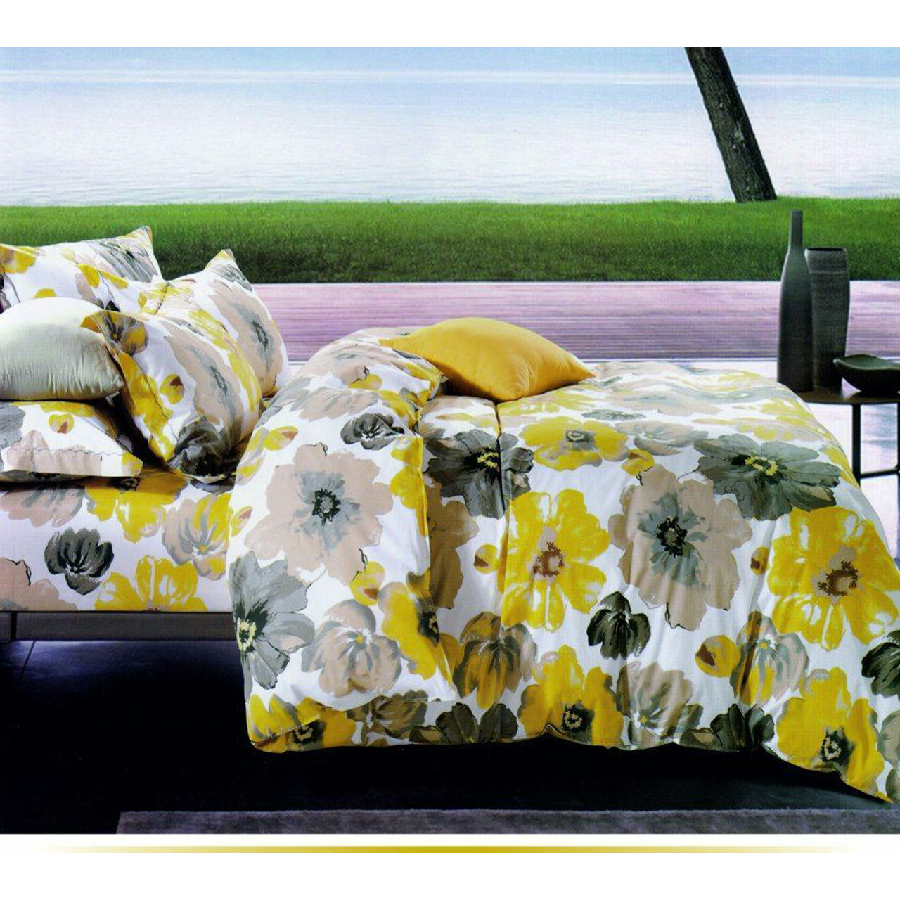 سرویس خواب طرح آلکا کد GTS-4548 یک نفره 4 تکه