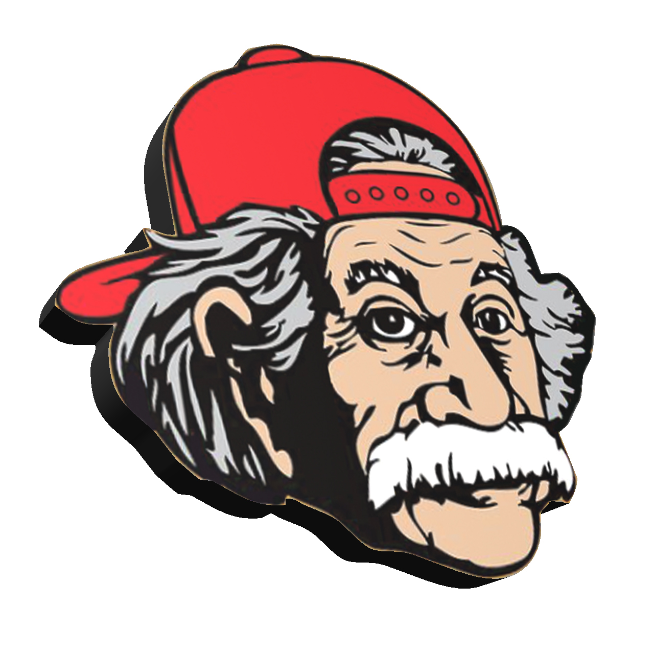 استیکر طرح انیشتین مدل Albert Einstein