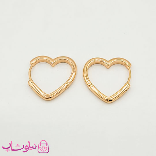 گوشواره دخترانه ژوپینگ قلب ساده کد 691