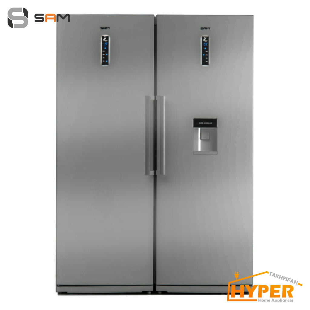 یخچال فریزر دوقلو سام مدل RR40PN-RZ40PN سیلور