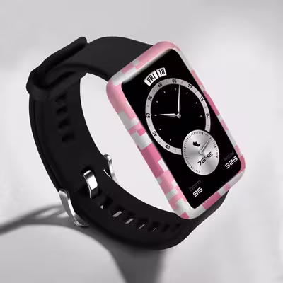 برچسب ماهوت طرح Army Pink pixel مناسب برای ساعت هوشمند هوآوی Watch Fit