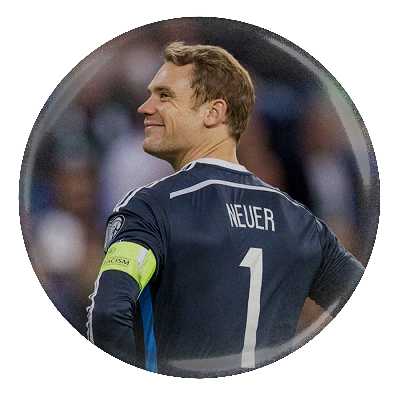 پیکسل طرح بازیکن فوتبال مانوئل نویر در بایرن مونیخ آلمان مدل S4527