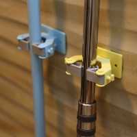 نگهدارنده تی و جارو دیواری بسته 2 عددی