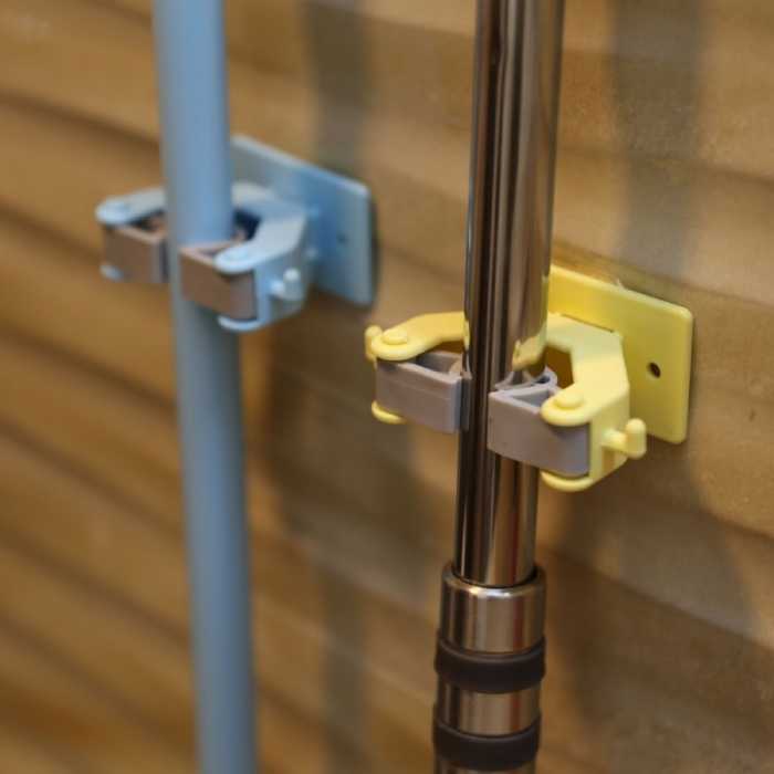 نگهدارنده تی و جارو دیواری بسته 2 عددی