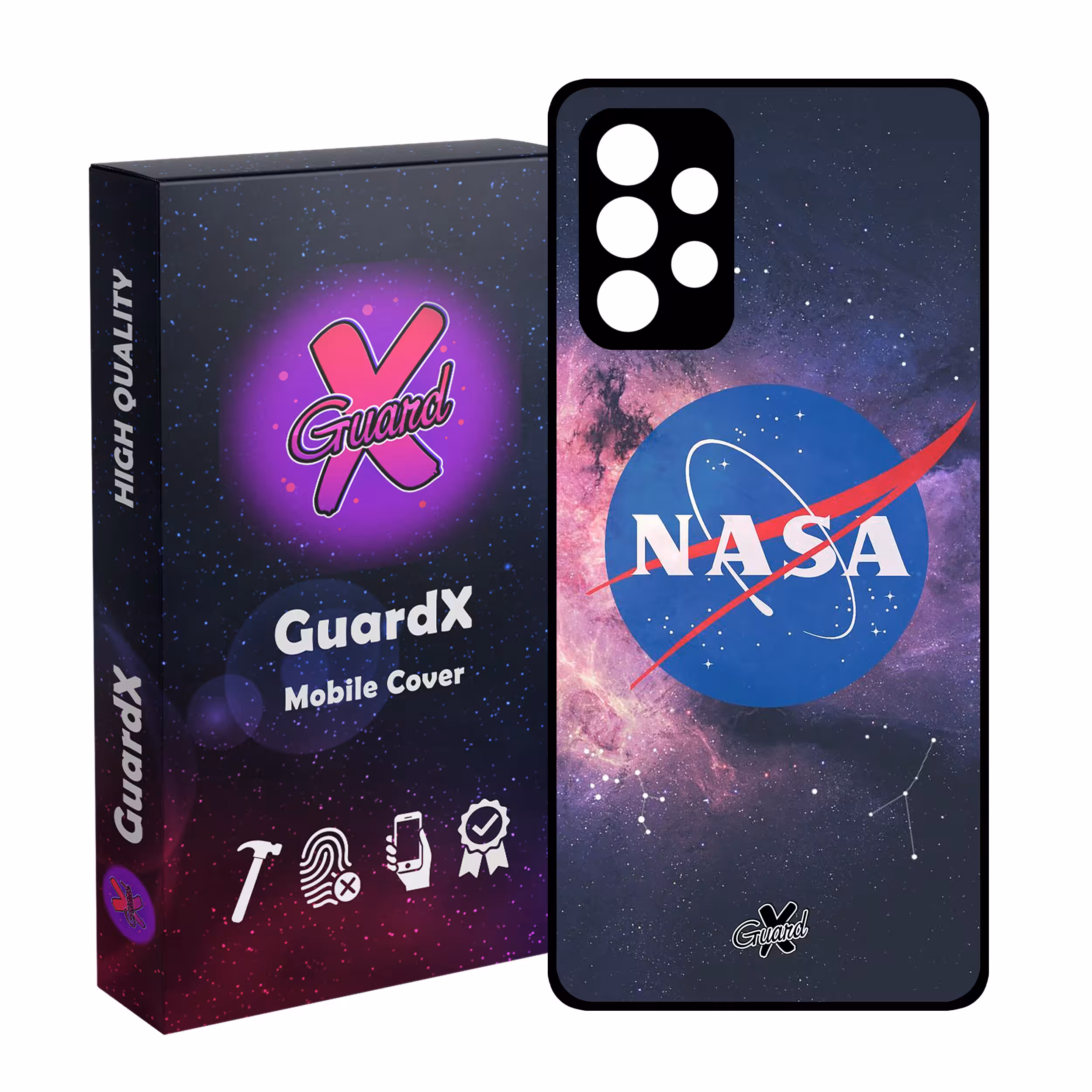 کاور گارد ایکس طرح Nasa مدل Glass10012 مناسب برای گوشی موبایل سامسونگ Galaxy A32 5G