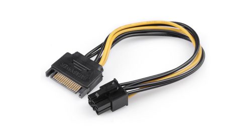 کابل تبدیل ساتا 15 پین به 6 پین PCI EXPRESS
