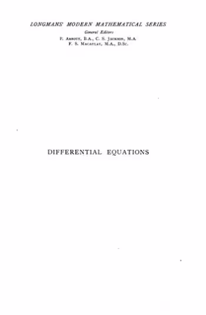 خرید و دانلود نسخه کامل کتاب Differential Equations