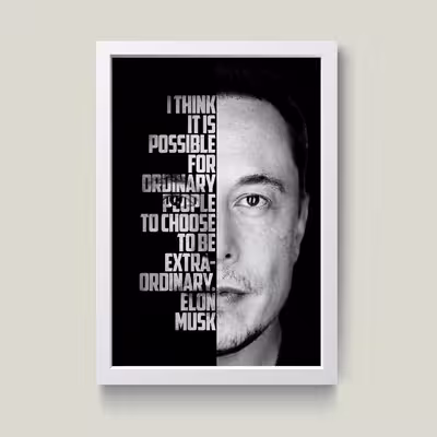 تابلو مدل انگیزشی Elon musk کد G14-17