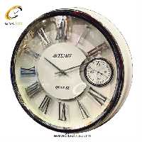 ساعت دیواری اورجینال آرتمیس آلیاژ فلزی سفید-نقره ای| کد رفرنس 90034، مدل: 2039WhiteSilver