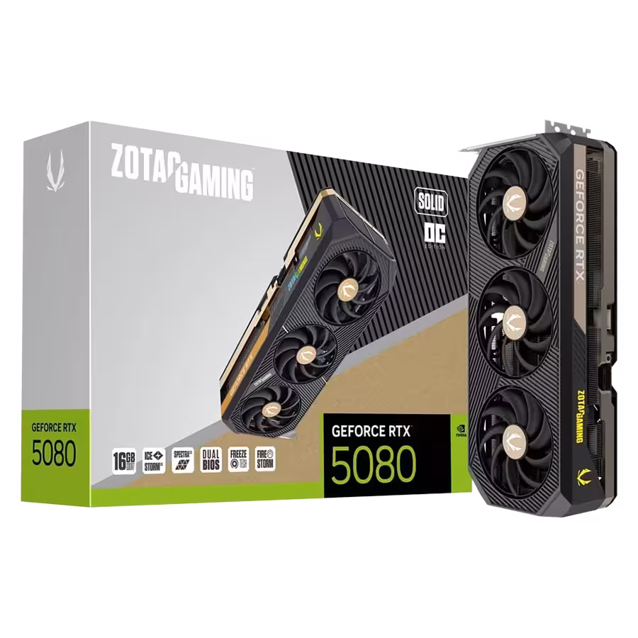 کارت گرافیک زوتک Gaming RTX 5080 16GB Solid OC | فروشگاه گیمینگ تکاف