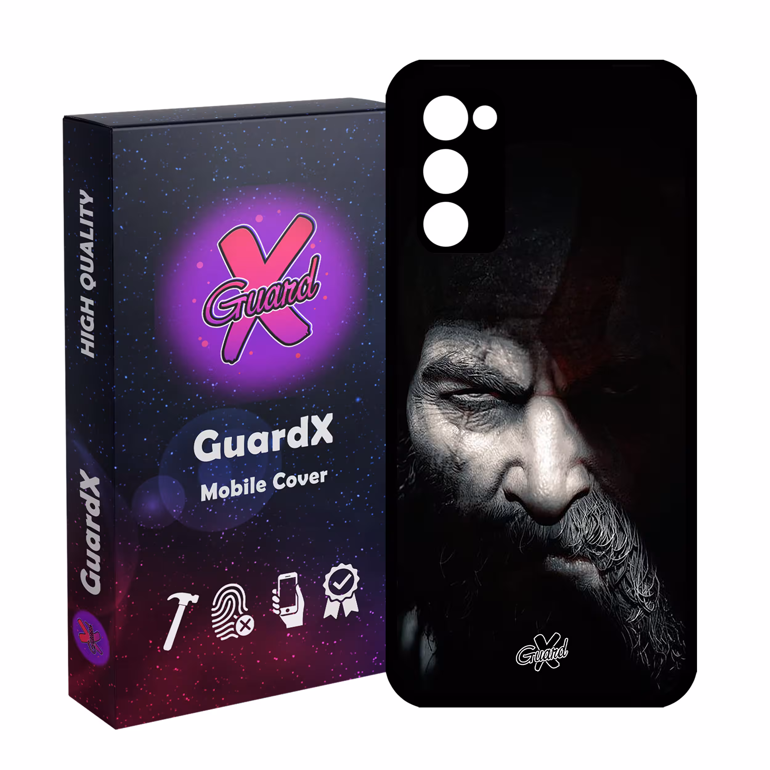 کاور گارد ایکس طرح God of War مدل Glass10418 مناسب برای گوشی موبایل سامسونگ Galaxy S20 FE