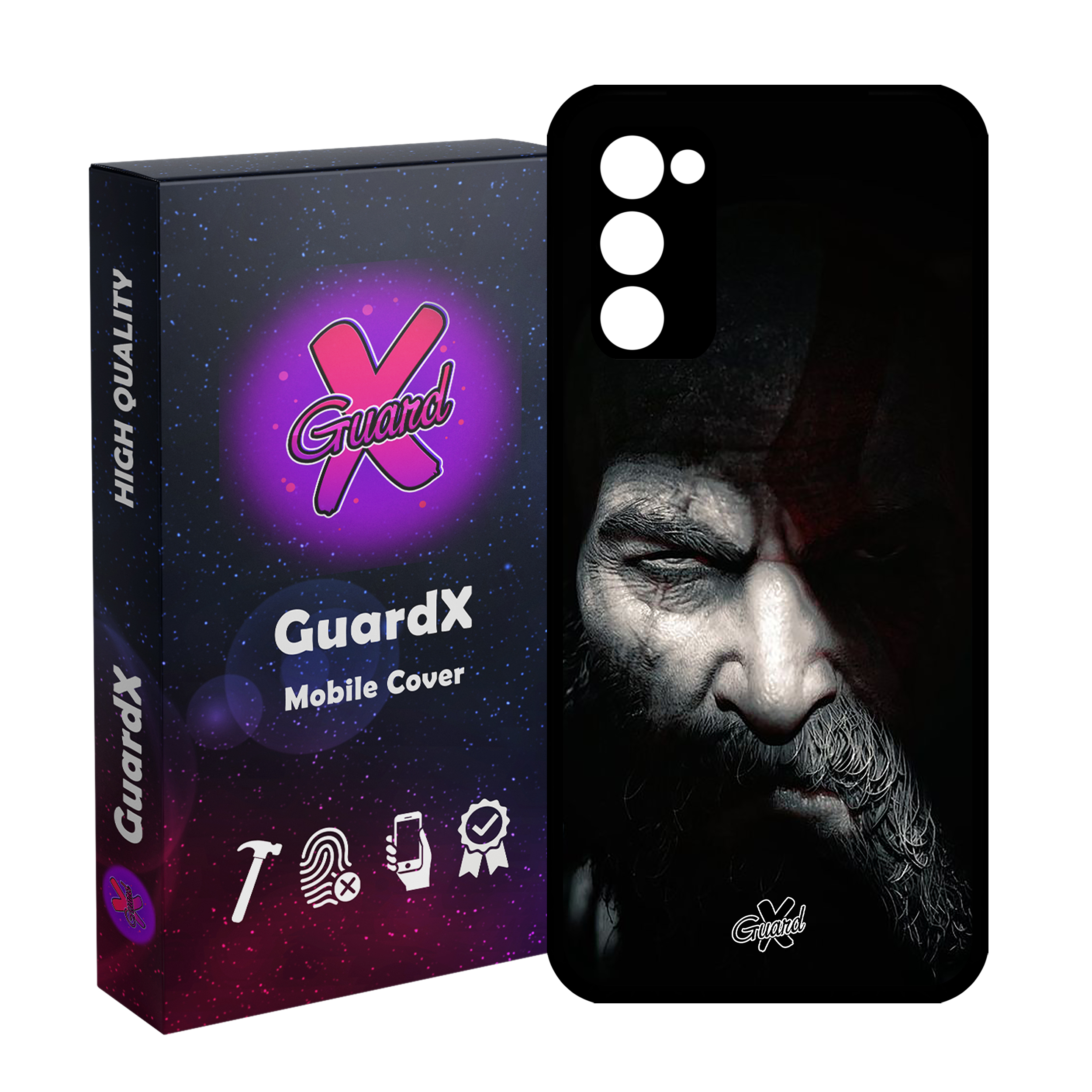 کاور گارد ایکس طرح God of War مدل Glass10418 مناسب برای گوشی موبایل سامسونگ Galaxy S20 FE