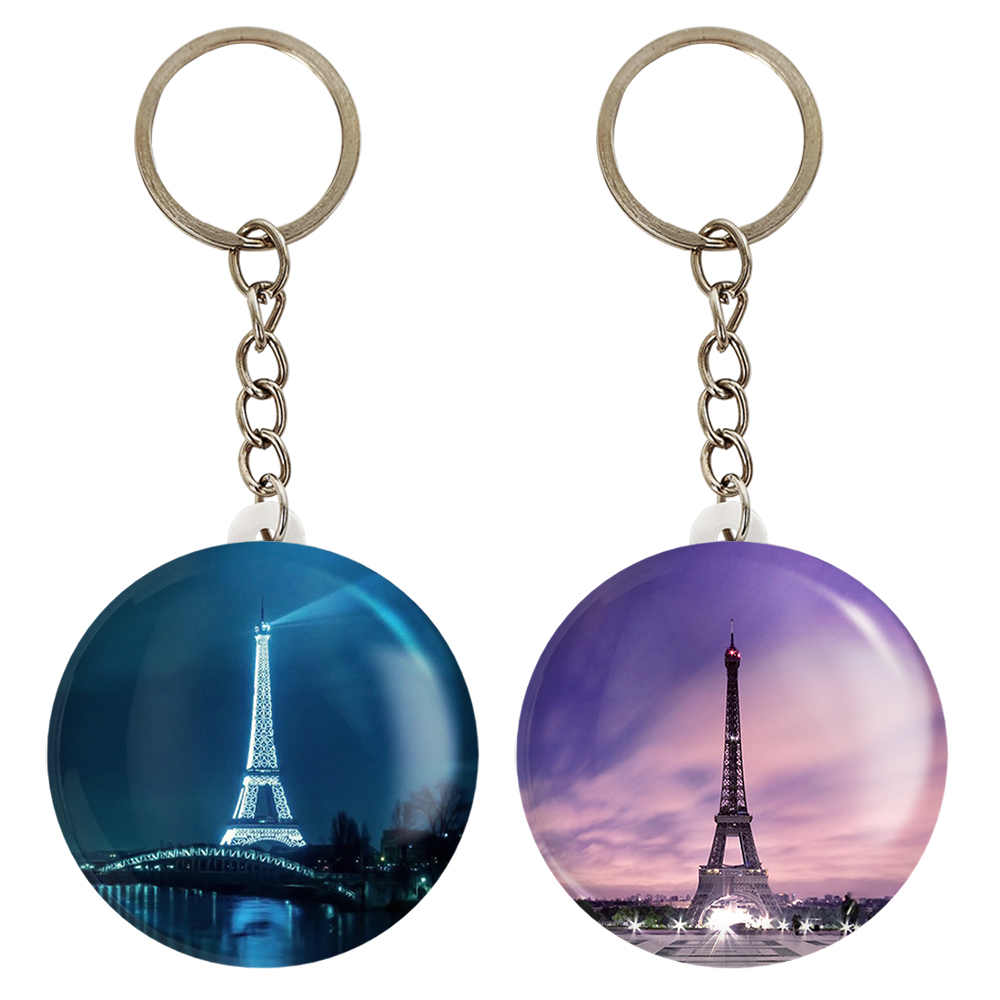 جاکلیدی خندالو مدل برج ایفل کد 2075920757 مجموعه 2 عددی