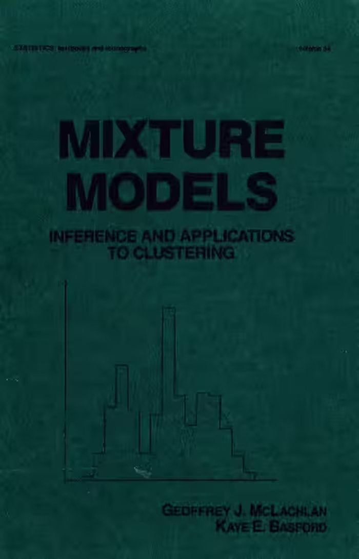 خرید و دانلود نسخه کامل کتاب Mixture models : inference and applications to clustering