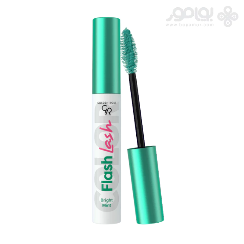 ریمل رنگی گلدن رز مدل FLASH LASH رنگ BRIGHT MINT حجم 9 میل