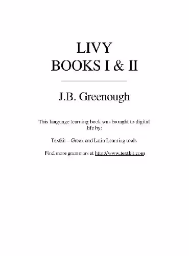 خرید و دانلود نسخه کامل کتاب Livy. Books I and II, 1891