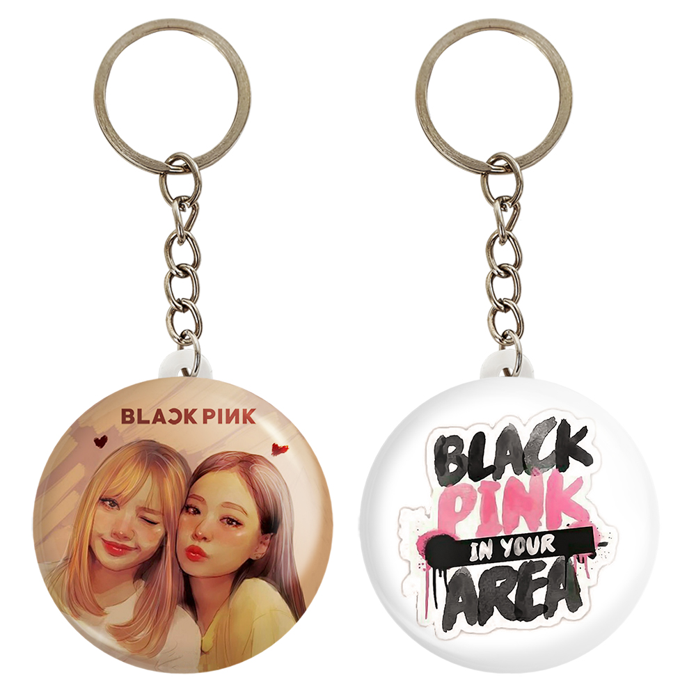 جاکلیدی خندالو مدل لیسا و جنی گروه بلک پینک کد 31233114 مجموعه 2 عددی