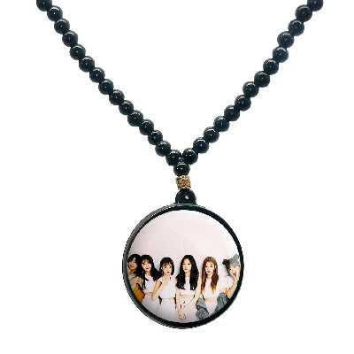 گردنبند پرمانه طرح Apink کد pmd.11954 مدل دو طرفه