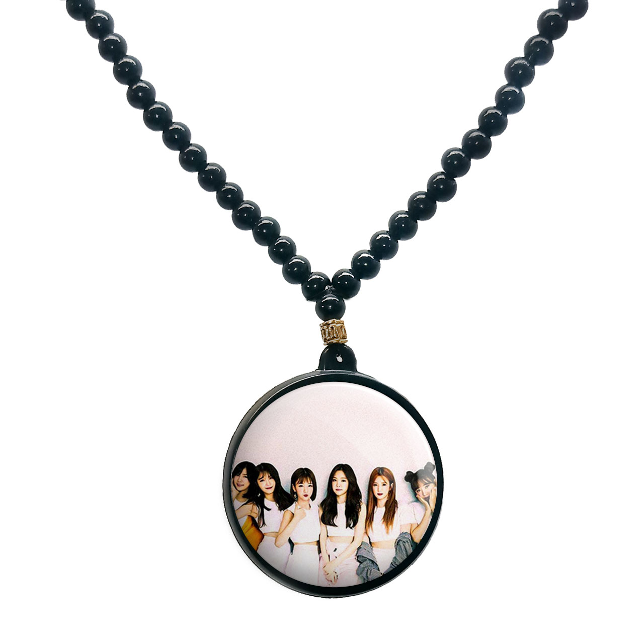 گردنبند پرمانه طرح Apink کد pmd.11954 مدل دو طرفه