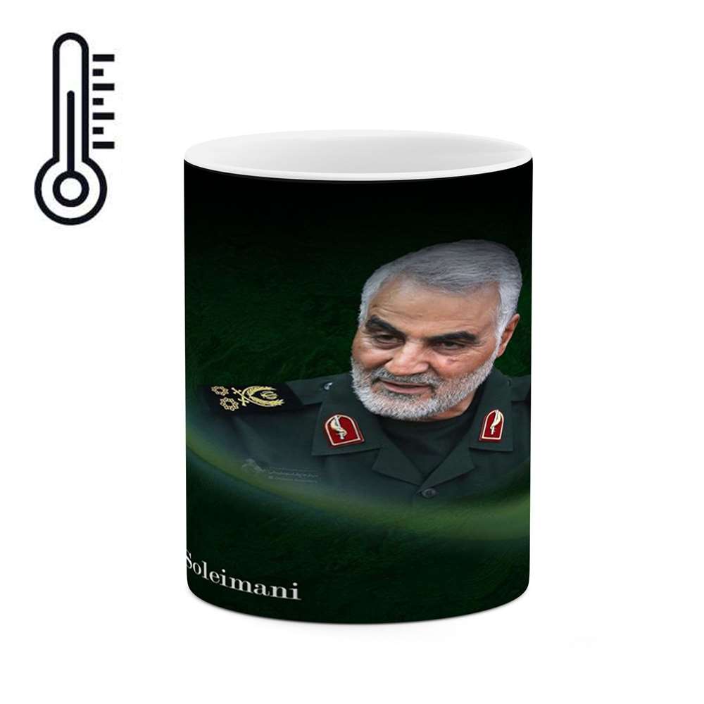 ماگ حرارتی طرح سردار شهید حاج قاسم سلیمانی  مدل mgph11722