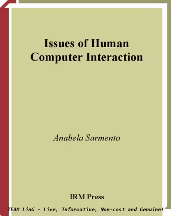 خرید و دانلود نسخه کامل کتاب Issues of Human Computer Interaction