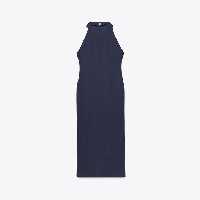 لباس مجلسی زنانه زارا LONG HALTER NECK GATHERED DRESS | تهران زارا TehranZara