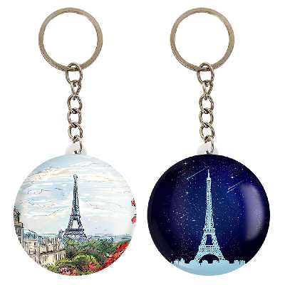 جاکلیدی خندالو مدل برج ایفل کد 2075120741 مجموعه 2 عددی