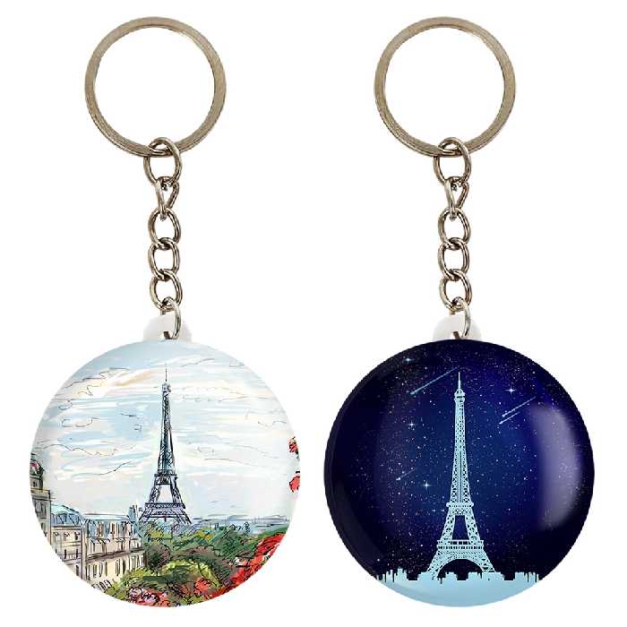 جاکلیدی خندالو مدل برج ایفل کد 2075120741 مجموعه 2 عددی