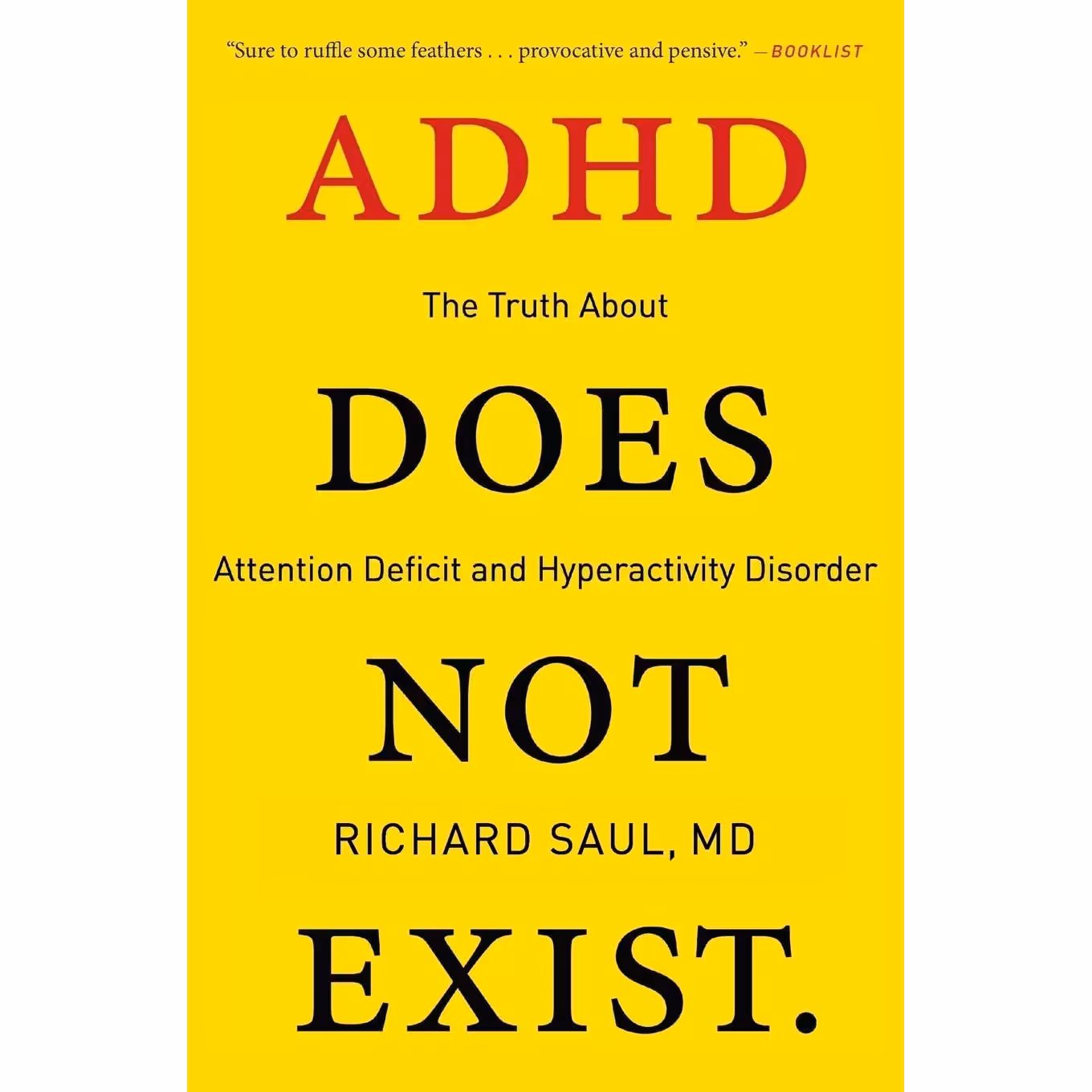 کتاب ADHD Does Not Exist اثر Richard Saul انتشارات Harper Wave