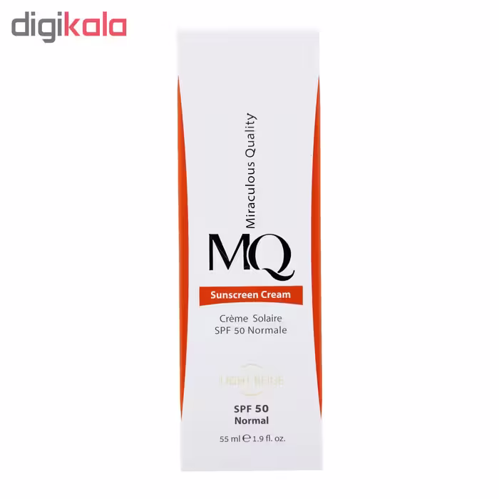 کرم ضد آفتاب رنگی ام کیو مدل LIGHT BEIGE-Normal حجم 55 میلی لیتر