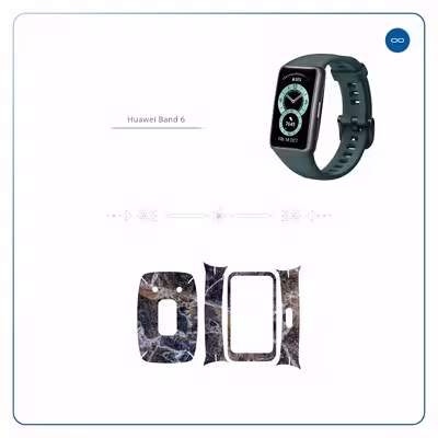 برچسب ماهوت طرح Earth White Marble مناسب برای ساعت هوشمند هوآوی band 6