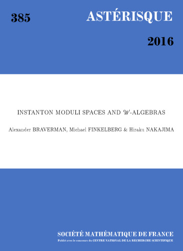 خرید و دانلود نسخه کامل کتاب Instanton Moduli Spaces and W-algebras