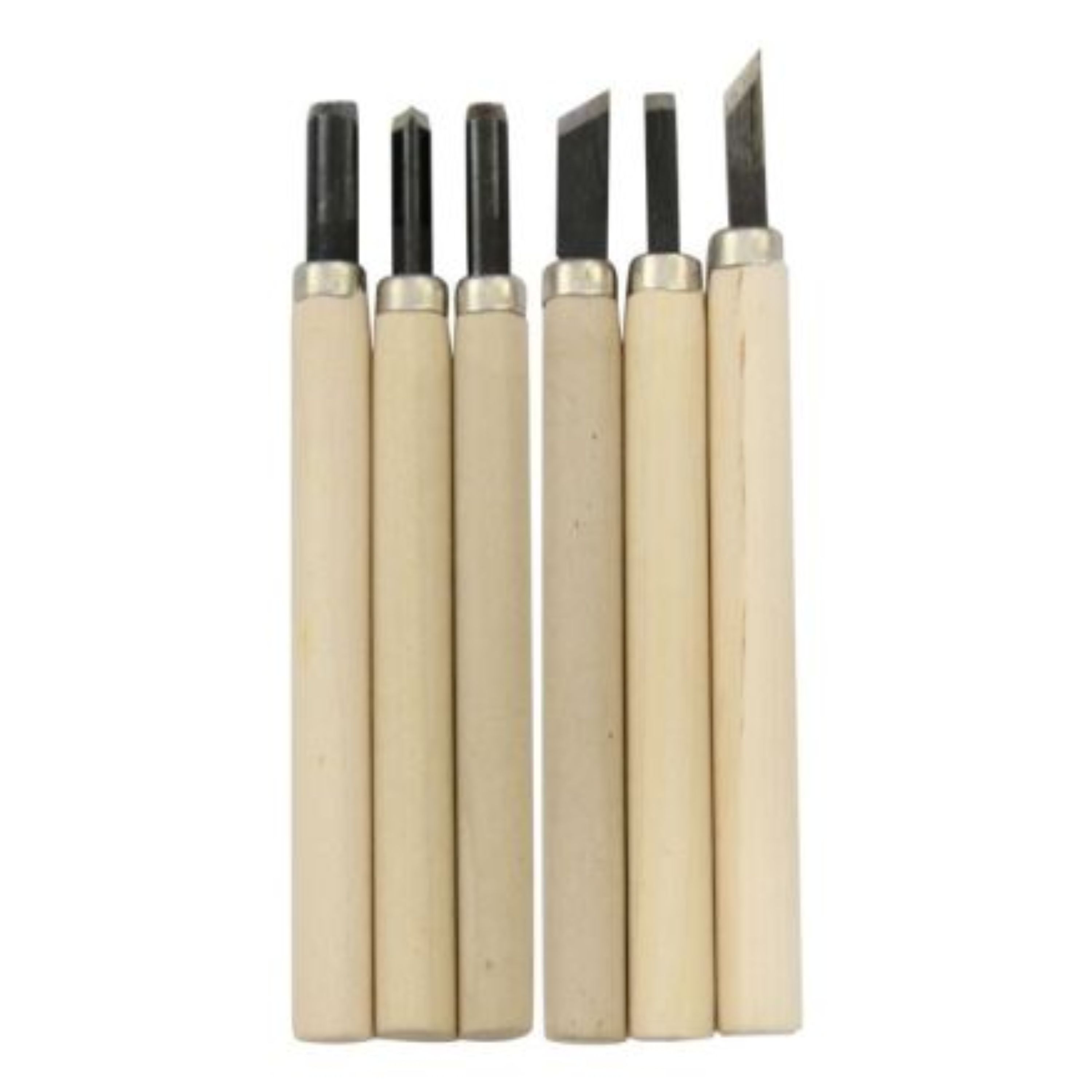 مغار بیانو طرح دسته چوبی مجموعه 6 عددی