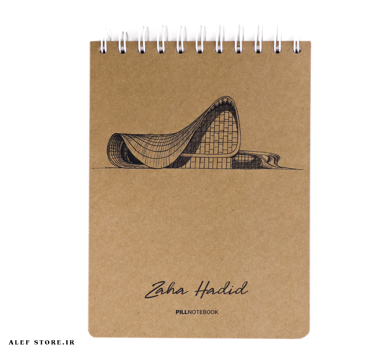 دفتر طراحی پیل سایز A5 – طرح Zaha Hadid